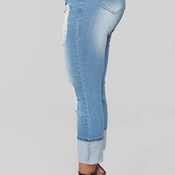 Fashion Nova “Eddy boyfriend jeans” size 3 - Picture 4 of 6